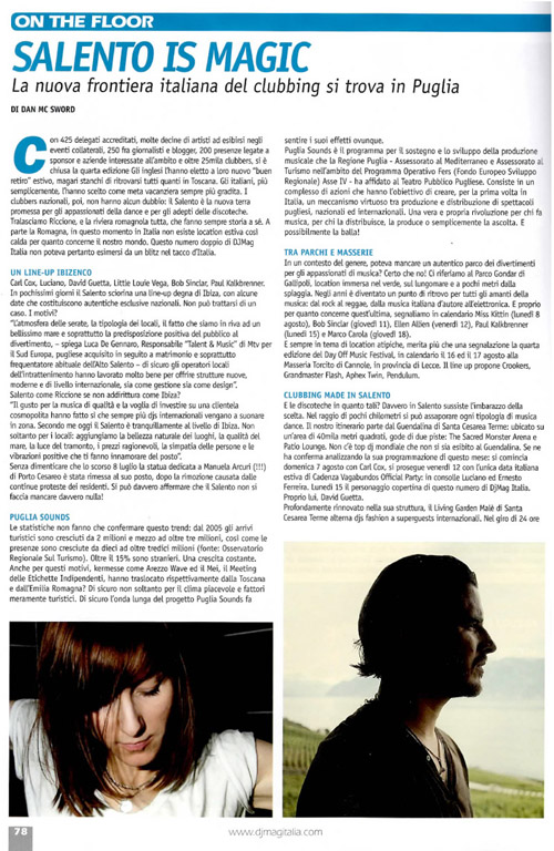 Frankie P - DJMag Agosto 2011