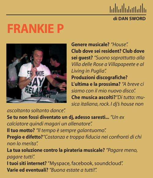 Frankie P - Jocksmag Giugno 2011