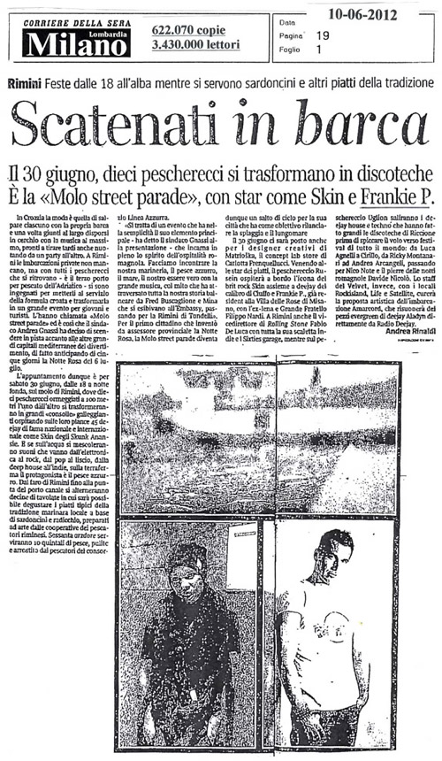 Frankie P - Corriere della Sera Giugno 2012