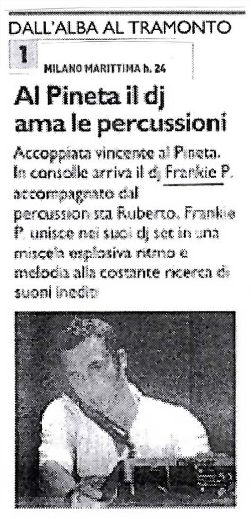 Frankie P - Resto del Carlino Giugno 2012