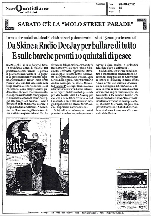 Frankie P - Nuovo Quotidiano di Rimini Giugno 2012
