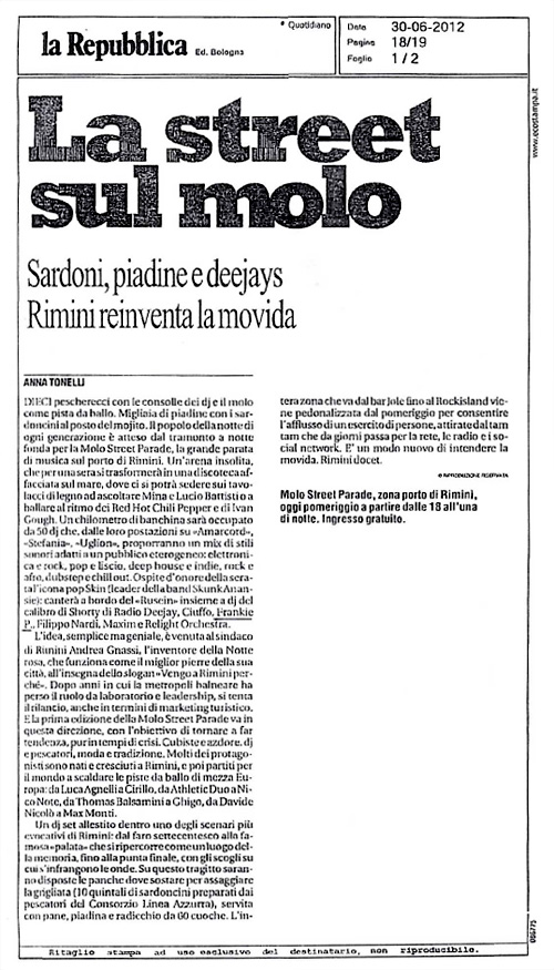 Frankie P - Repubblica Giugno 2012